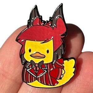 Hazbin Hotel Alastor Rubber Duck Ducky Enamel Pin